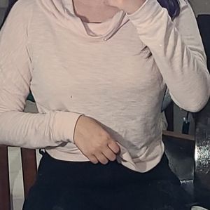 A light pink long sleeve shirt